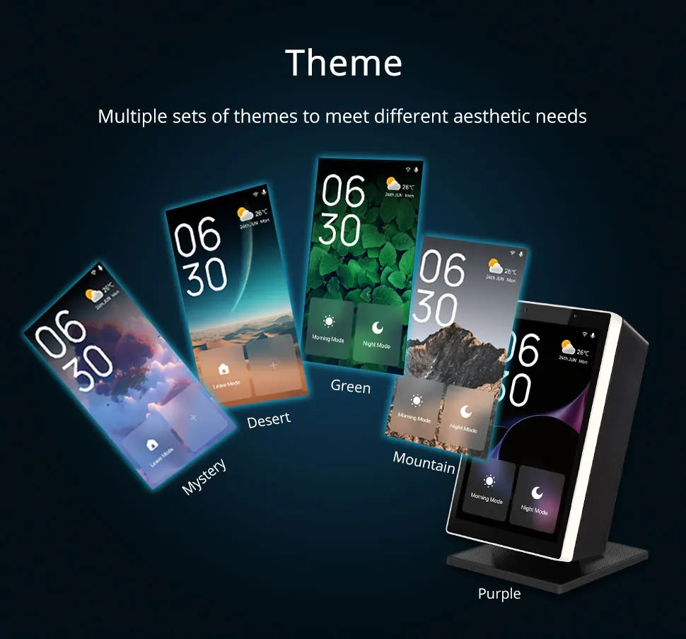 Zemismart 5 inch Smart Central Control Panel Touch Screen Come with Stand Built-in Alexa Voice Zigbee BLE Gateway Work with Tuya
