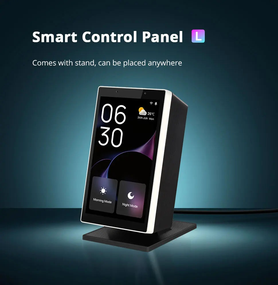 Zemismart 5 inch Smart Central Control Panel Touch Screen Come with Stand Built-in Alexa Voice Zigbee BLE Gateway Work with Tuya