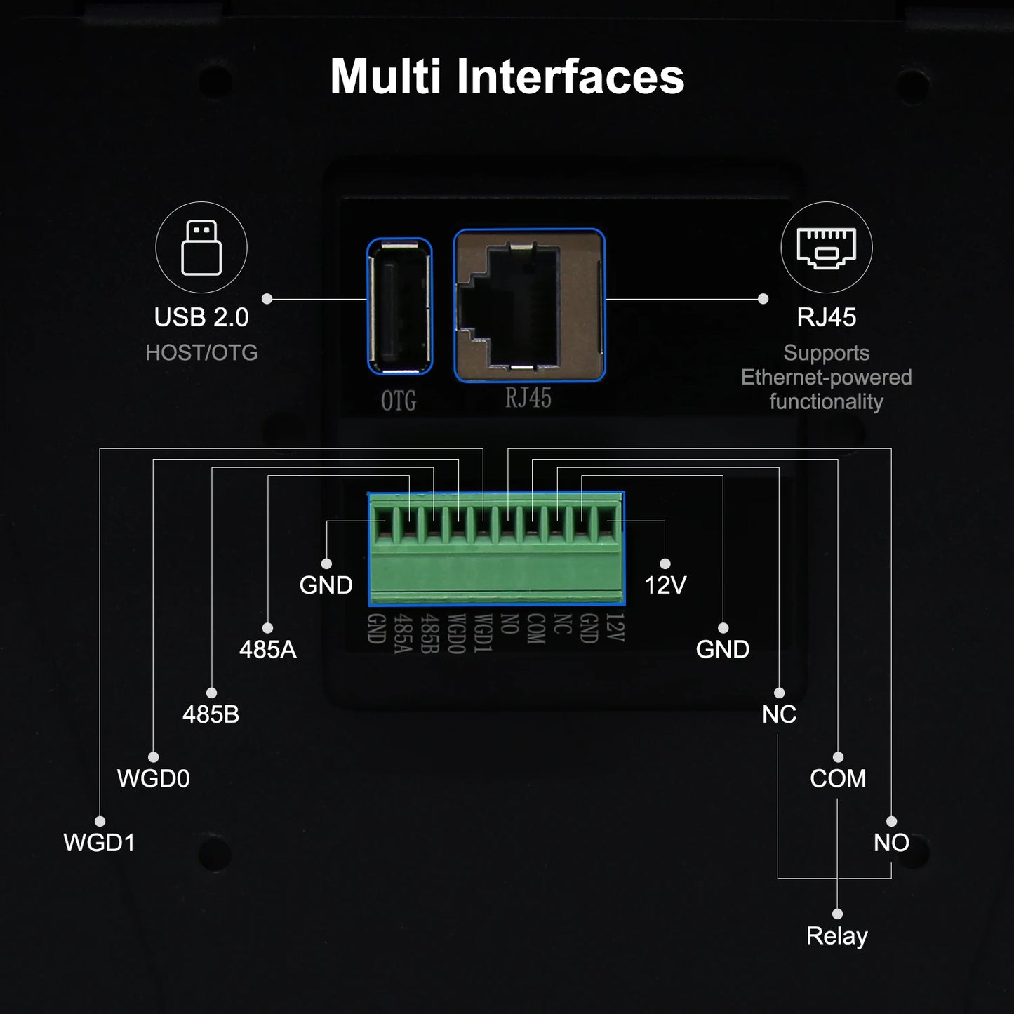 10.1 inch Smart Home Panel Embedded Android POE Tablet with LED Lights in Wall Camera RS485 Touch Screen Panel Google Play Store