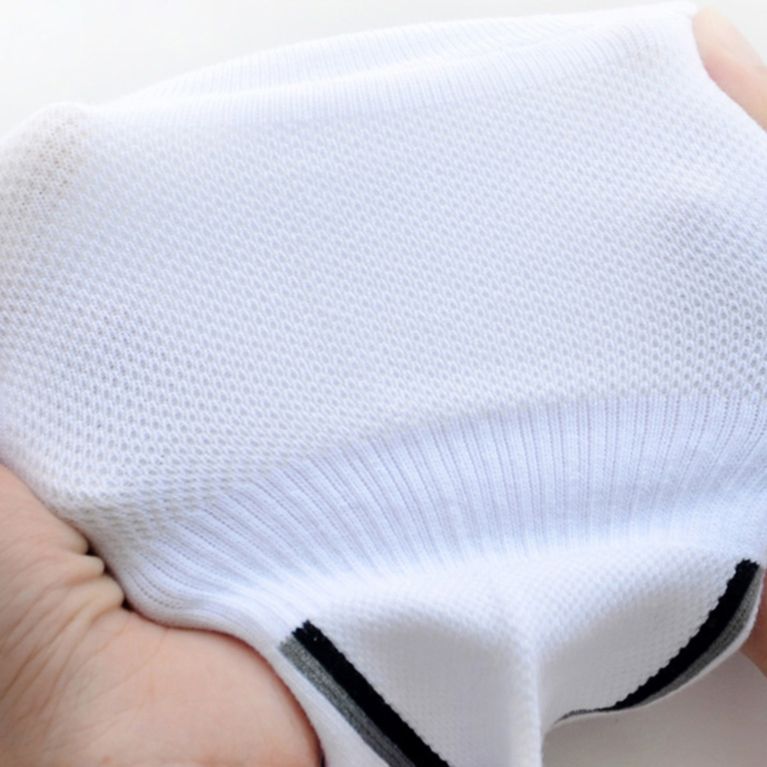 5 Pairs=10 Pieces Men&#39;s Short Absorb Sweat Sweat-Absorbent Breathable Mesh Sports Socks Ankle Socks Summer Sports Socks